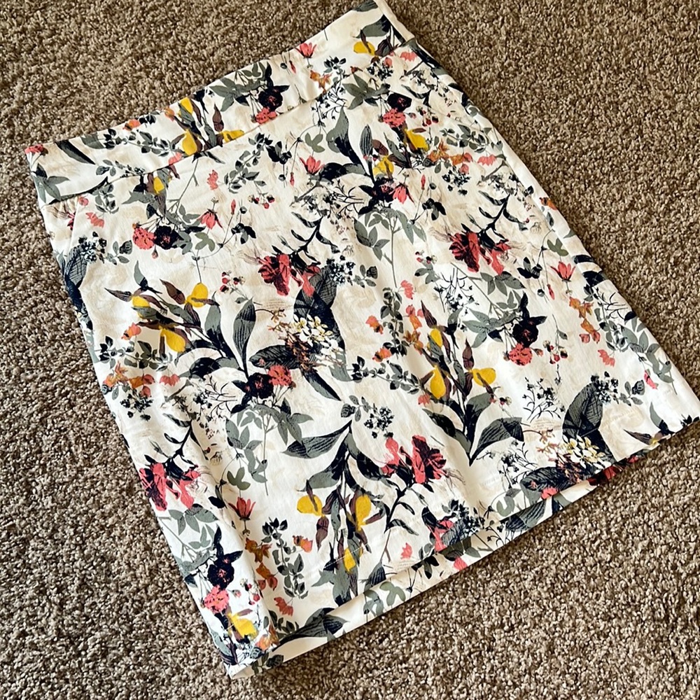 Floral Straight Pencil Skirt